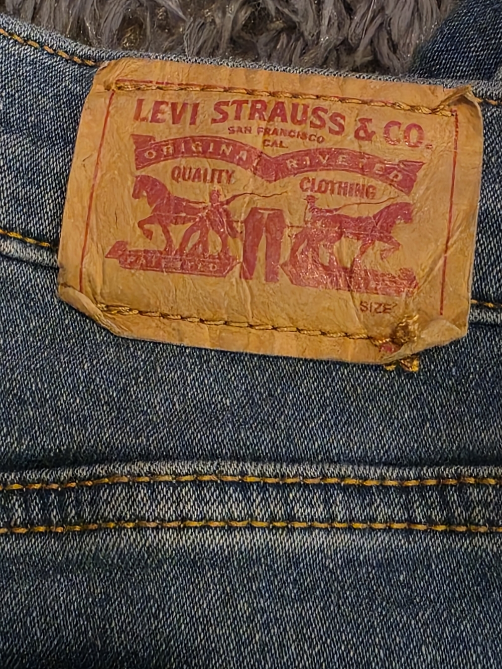 Levi's Medium Blue Flare Jeans - Picture 6 of 6